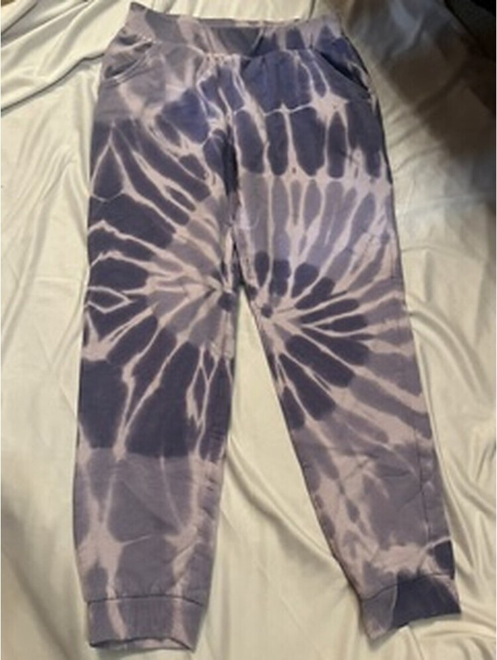 Purple tie dye jogger sweatpants Girls